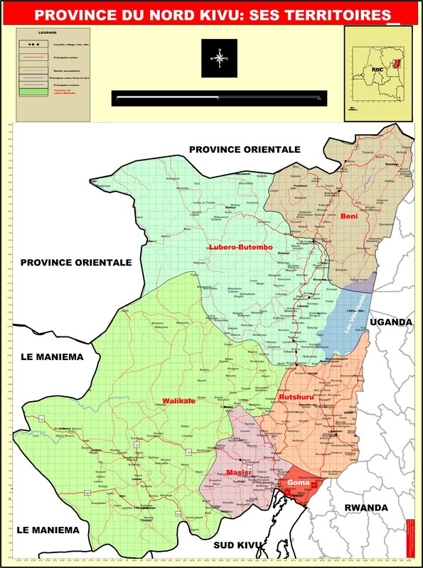 La Province Du Maniema - Maniema 5 Villes Et 19 Communes